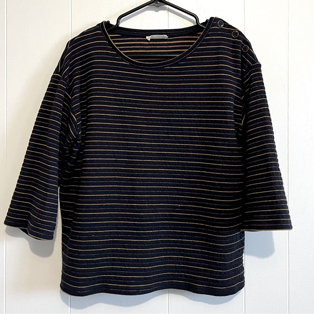 Harris Wilson Navy Top